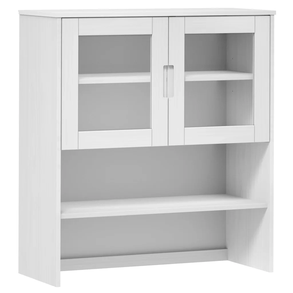 Piano Credenza Molde Bianco 90X35X100 Cm Legno Massello Di Pino 350550