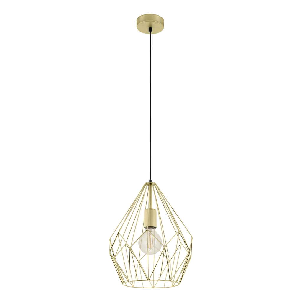 Eglo Lampada A Sospensione Carlton A Gabbia, Oro Ø 31Cm